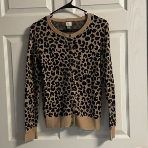 A New Day Leopard Print Cardigan Sweater